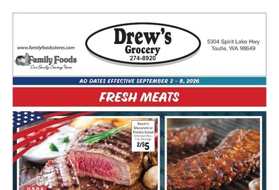 Drew's Grocery Weekly Ad September 2 - 8, 2026