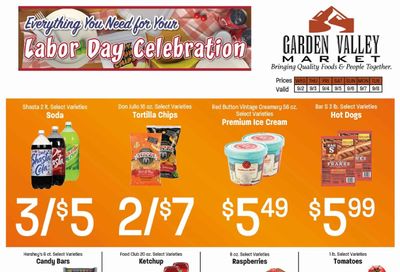 Garden Valley Market Weekly Ad September 2 - 8, 2026