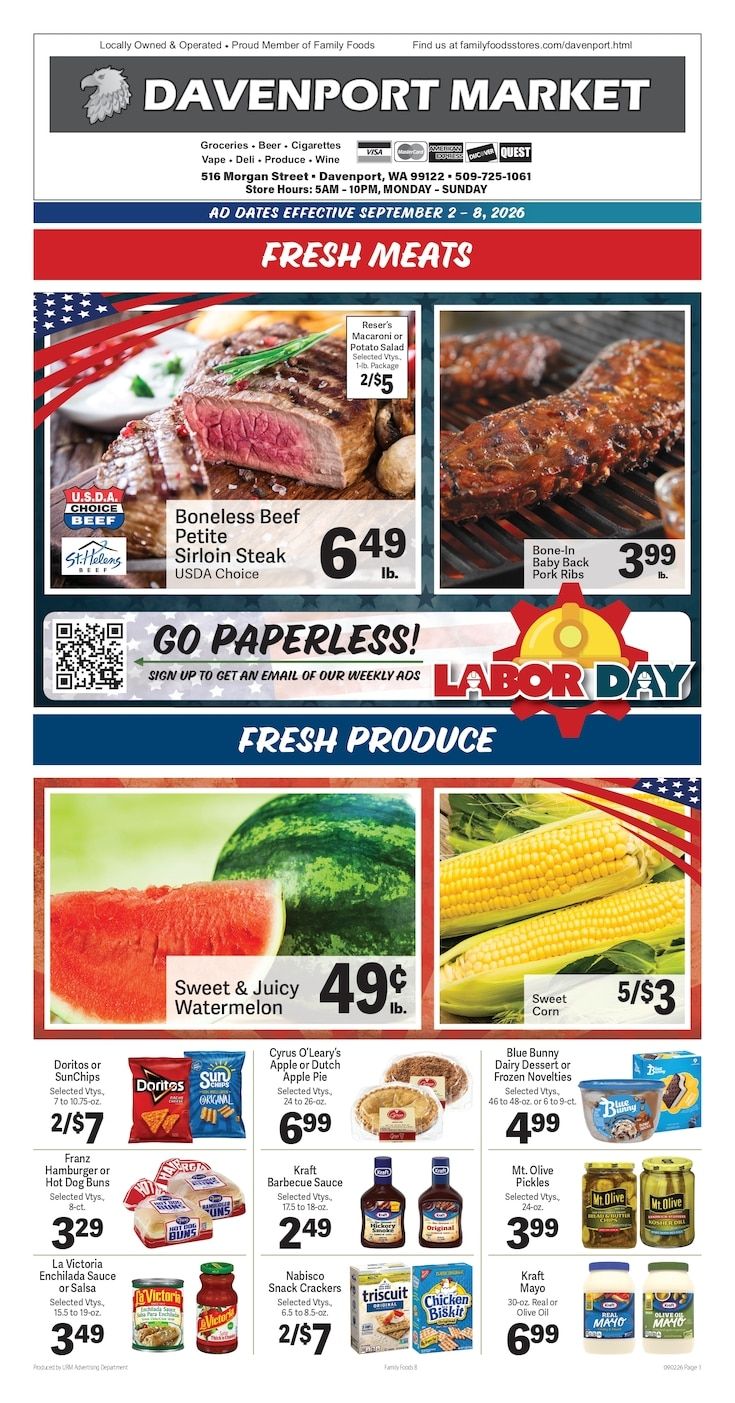 Davenport Market Weekly Ad September 2 - 8, 2026