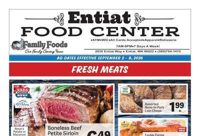 Entiat Food Center Weekly Ad September 2 - 8, 2026