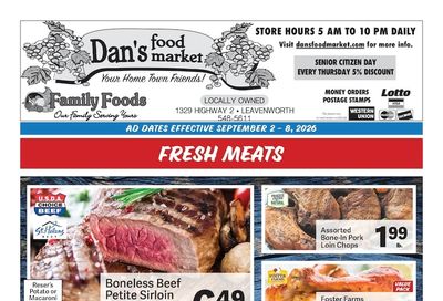 Dan's Food Market Weekly Ad September 2 - 8, 2026