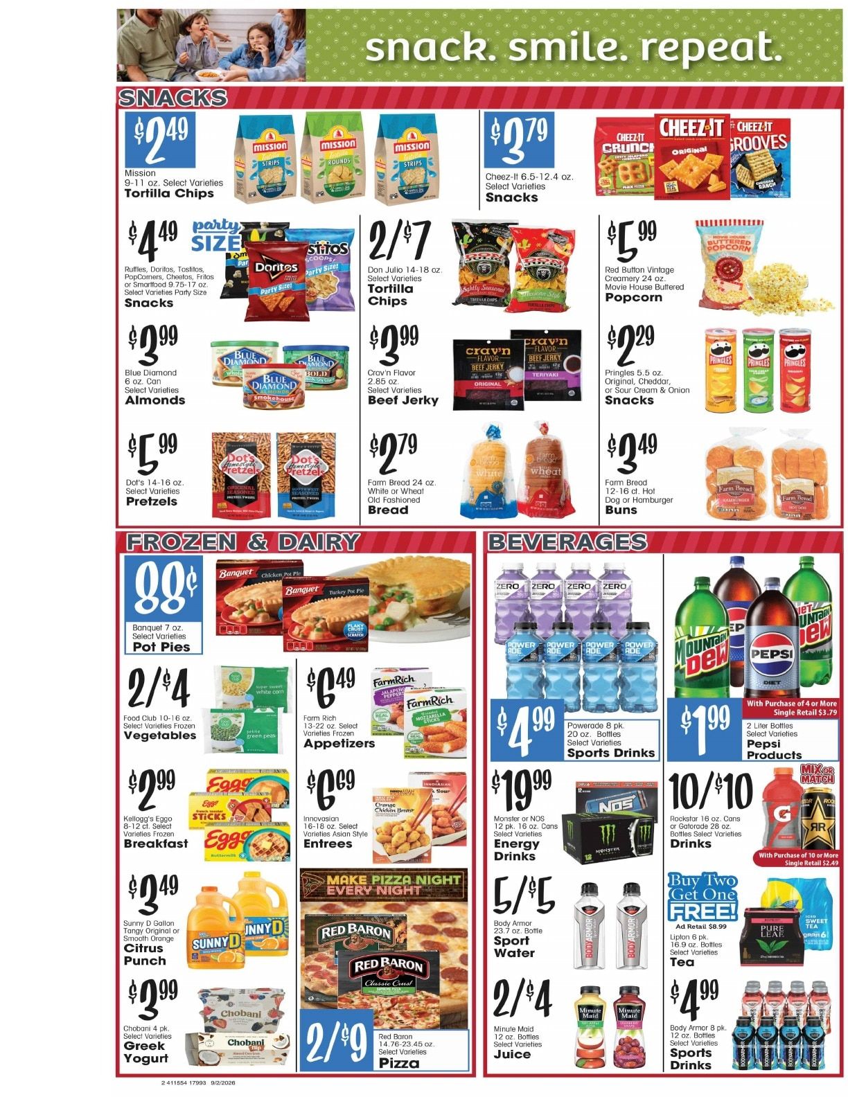 Dave's Jubilee Weekly Ad September 2 - 8, 2026