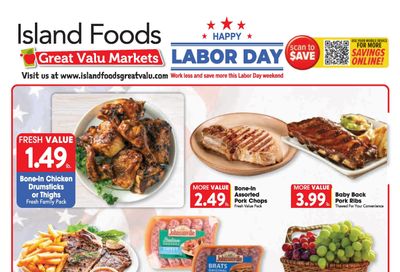 Island Foods Great Valu Weekly Ad September 2 - 8, 2026