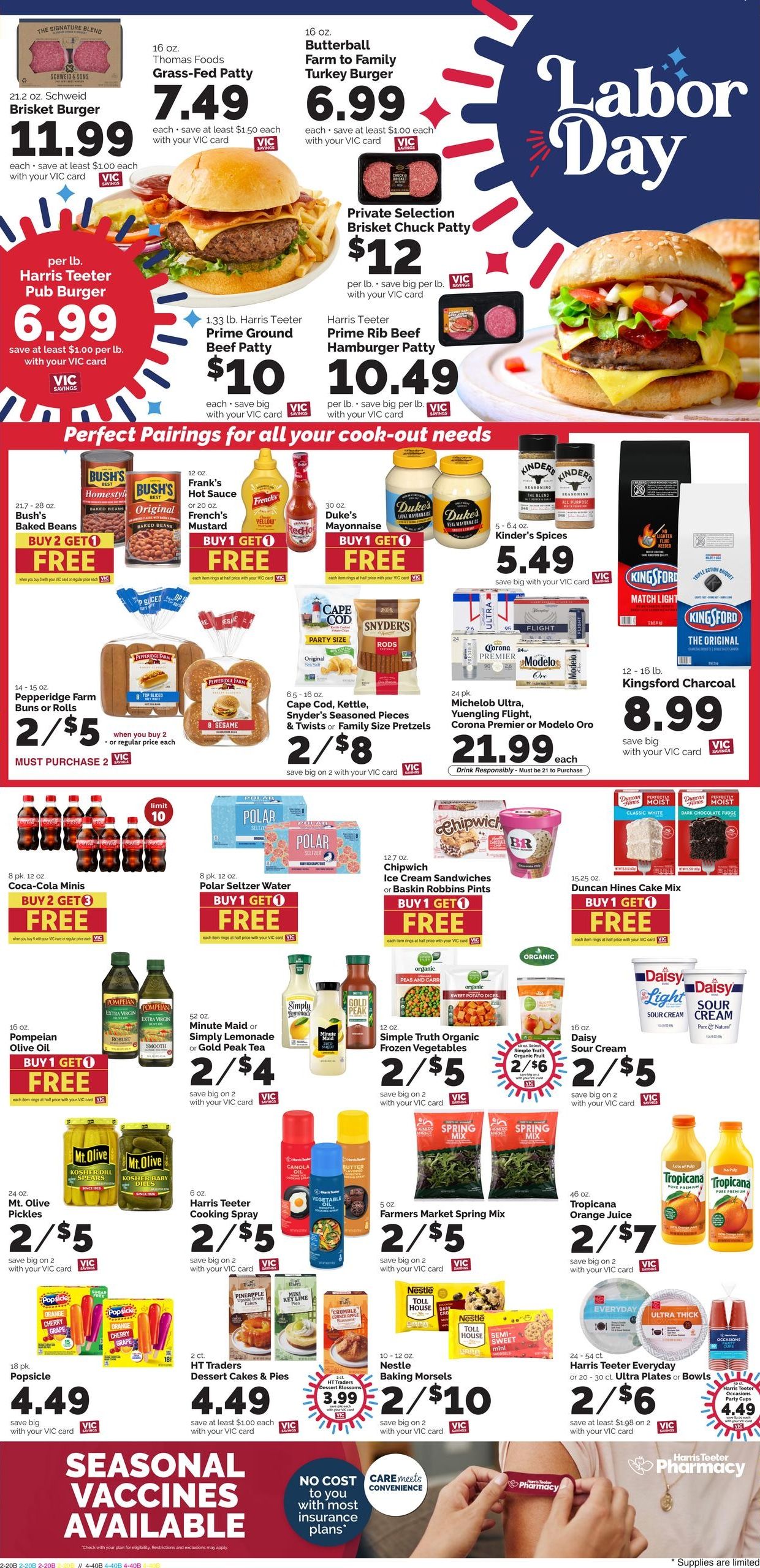 Harris Teeter (Asheville Area, NC) Weekly Ad September 2 - 8, 2026