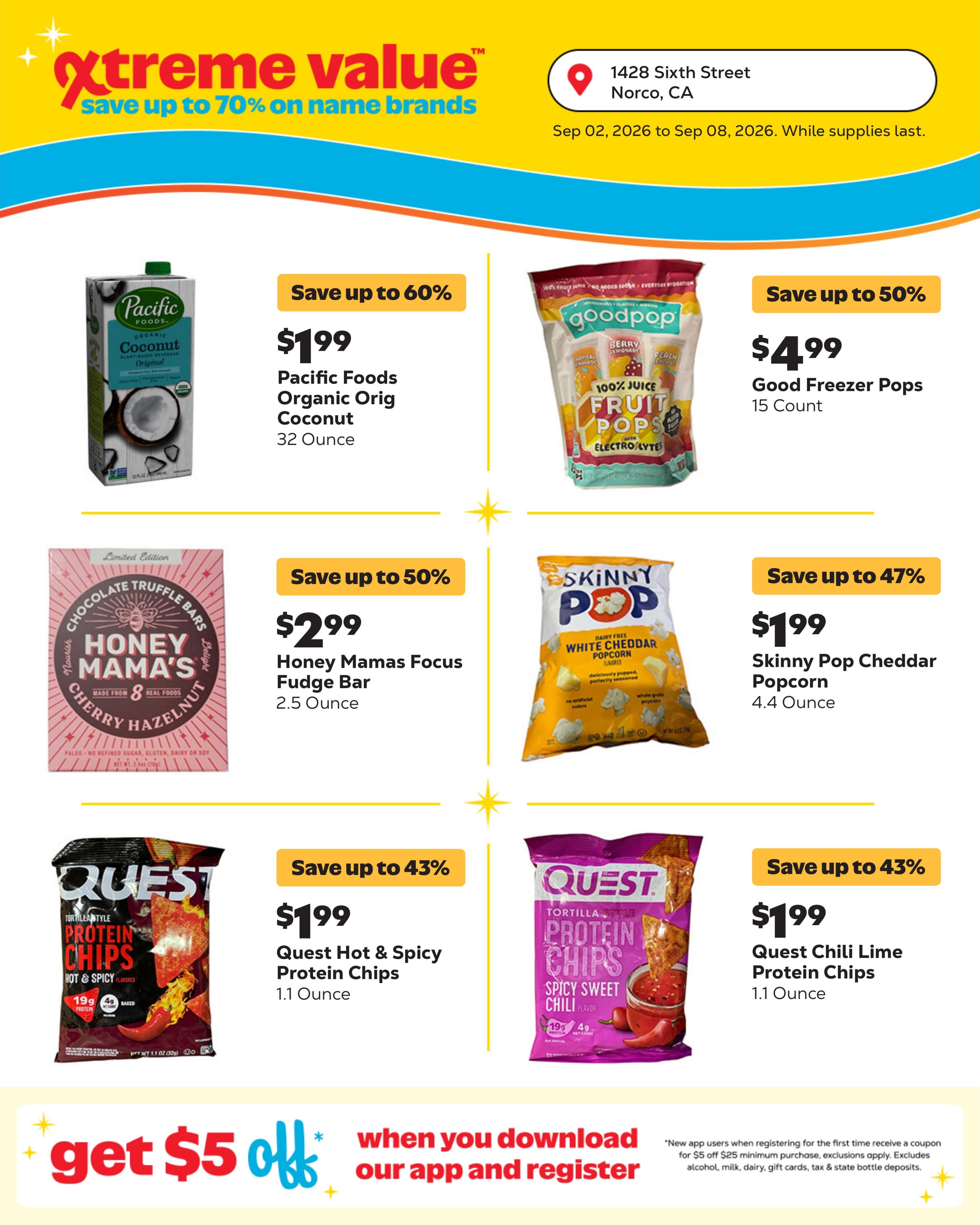 Grocery Outlet (Corona Area, CA) Weekly Ad September 2 - 8, 2026