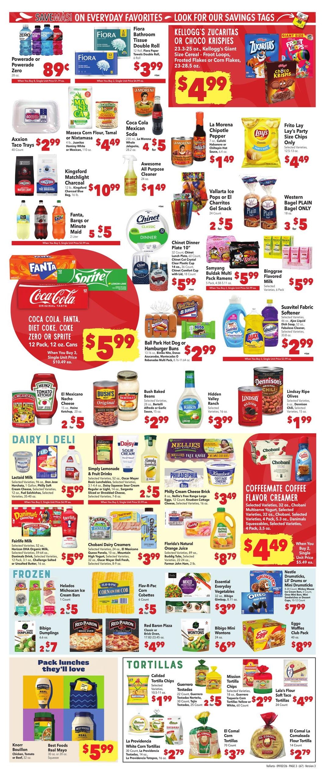 Vallarta Supermarkets (Avondale Area, AZ) Grocery Savings Weekly Ad September 2 - 8, 2026