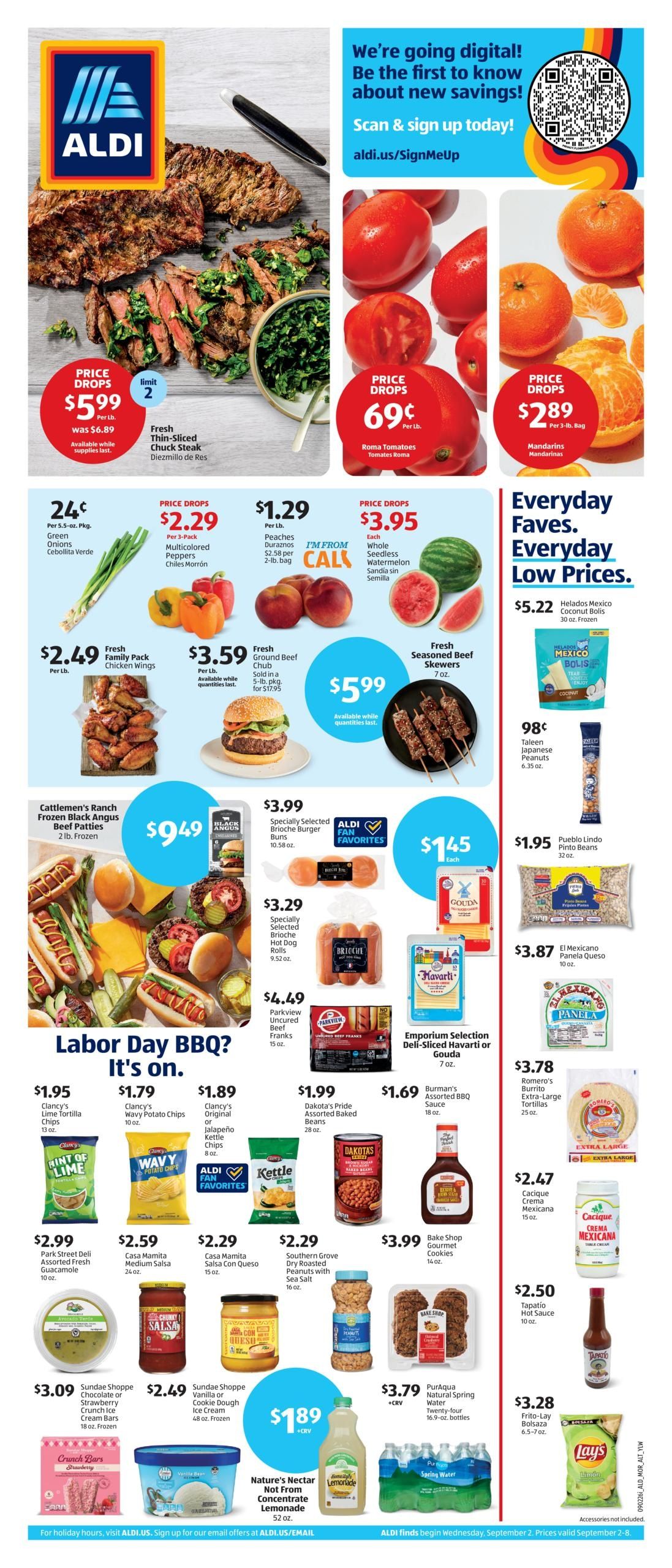 ALDI (Anaheim Area, CA) Weekly Ad September 2 - 8, 2026