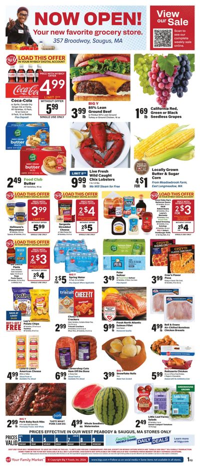 Big Y (Allston Area, MA) Weekly Ad September 3 - 9, 2026