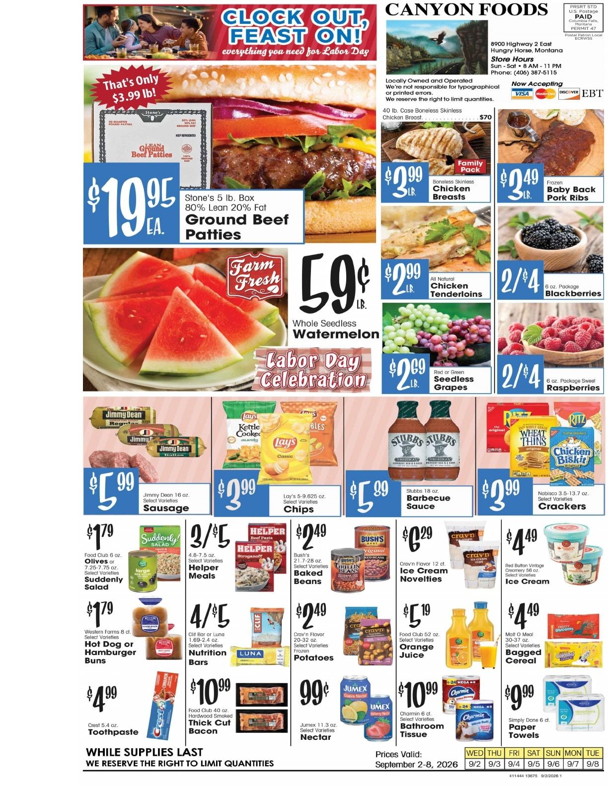 Canyon Foods Weekly Ad September 2 - 8, 2026