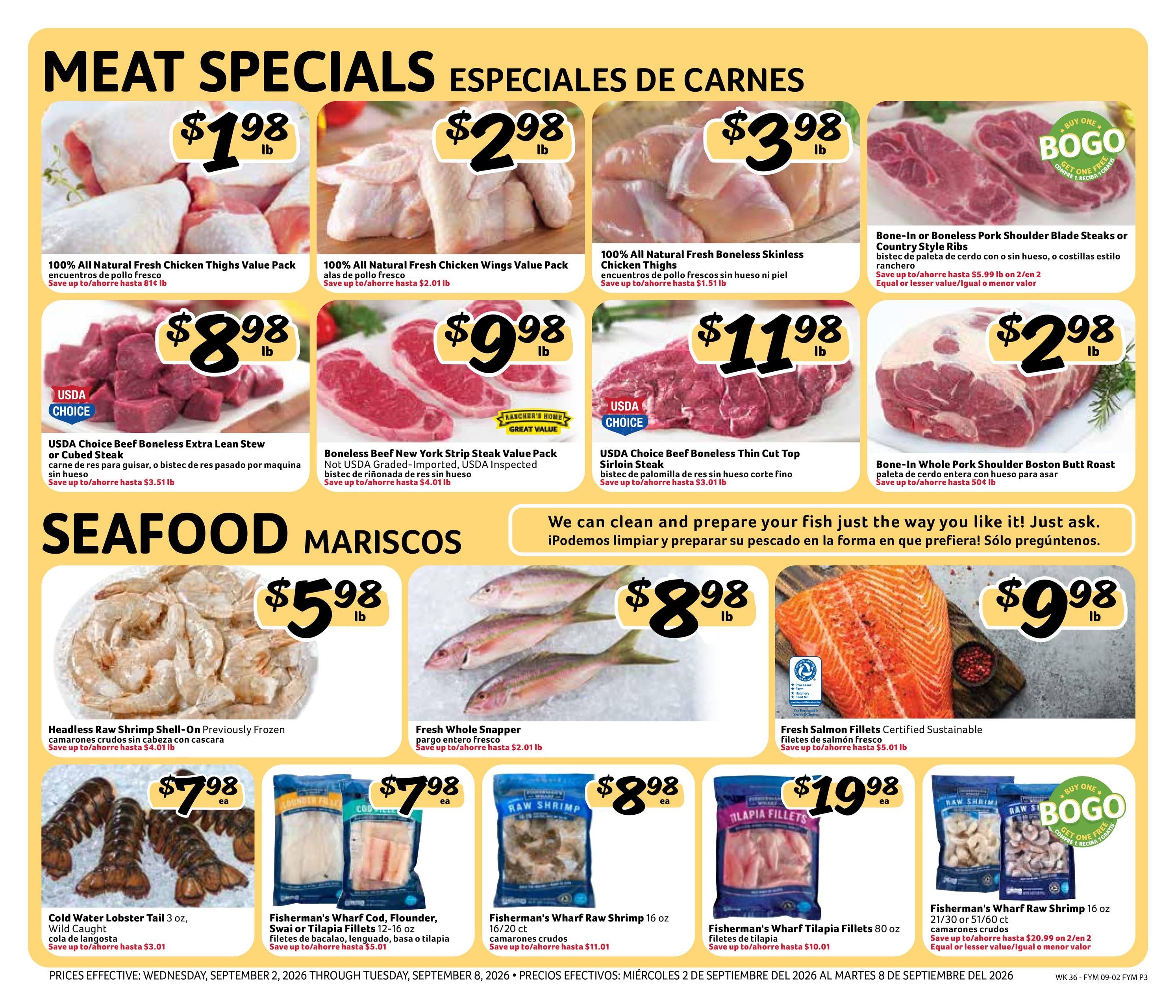 Fresco Y Mas (Boca Raton Area, FL) Weekly Ad September 2 - 8, 2026