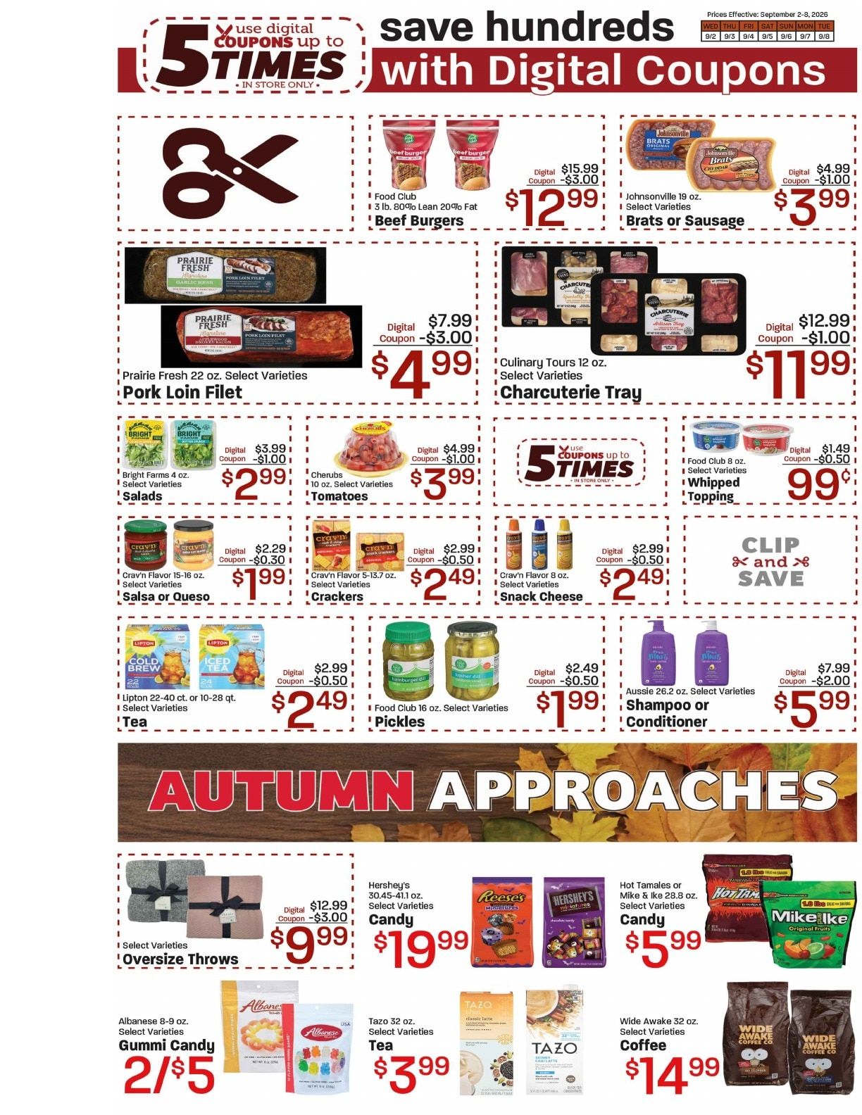 Glazier's Market Weekly Ad September 2 - 8, 2026