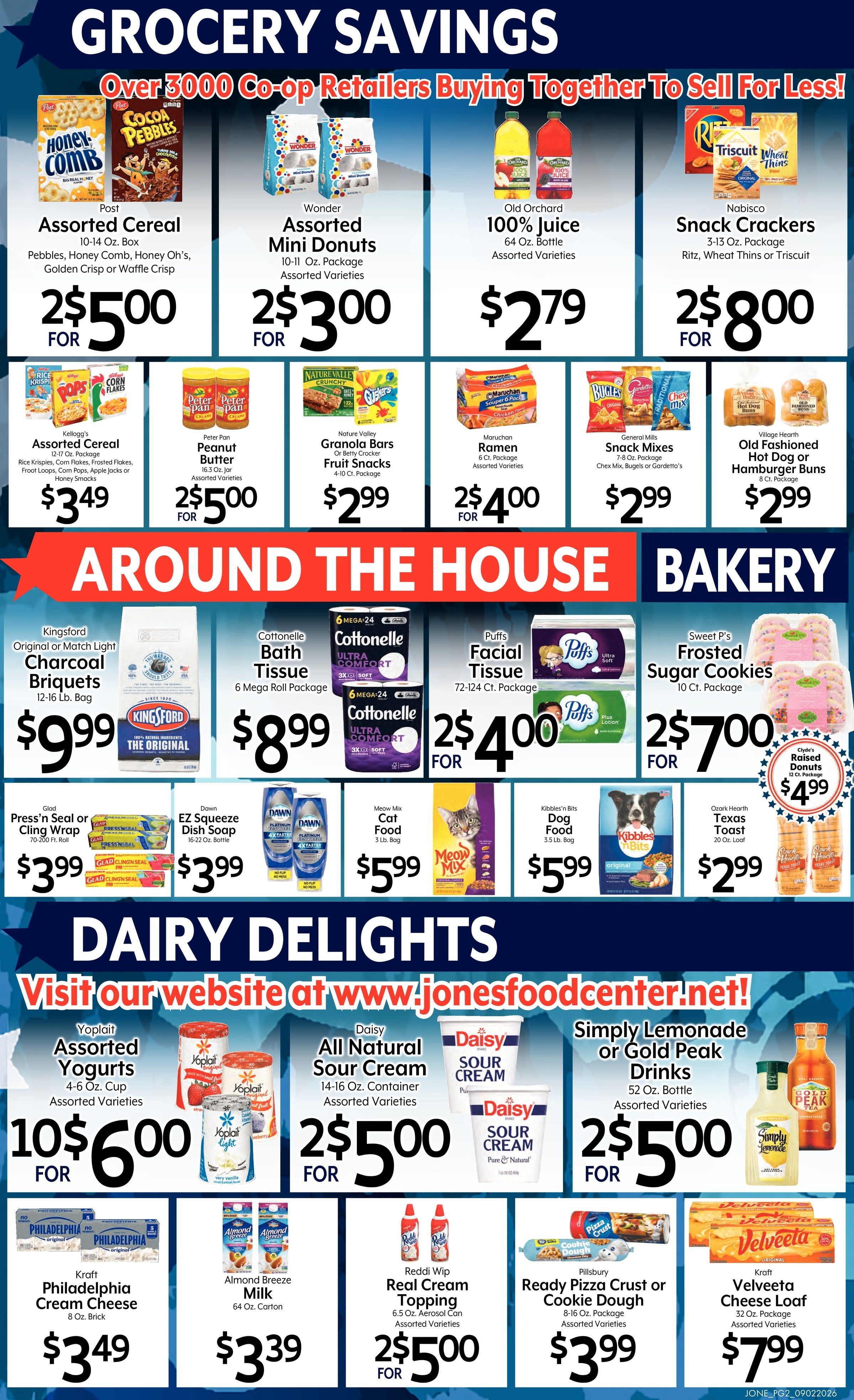 Jones' Food Center Celebrate Labor Day! Weekly Ad September 2 - 8, 2026