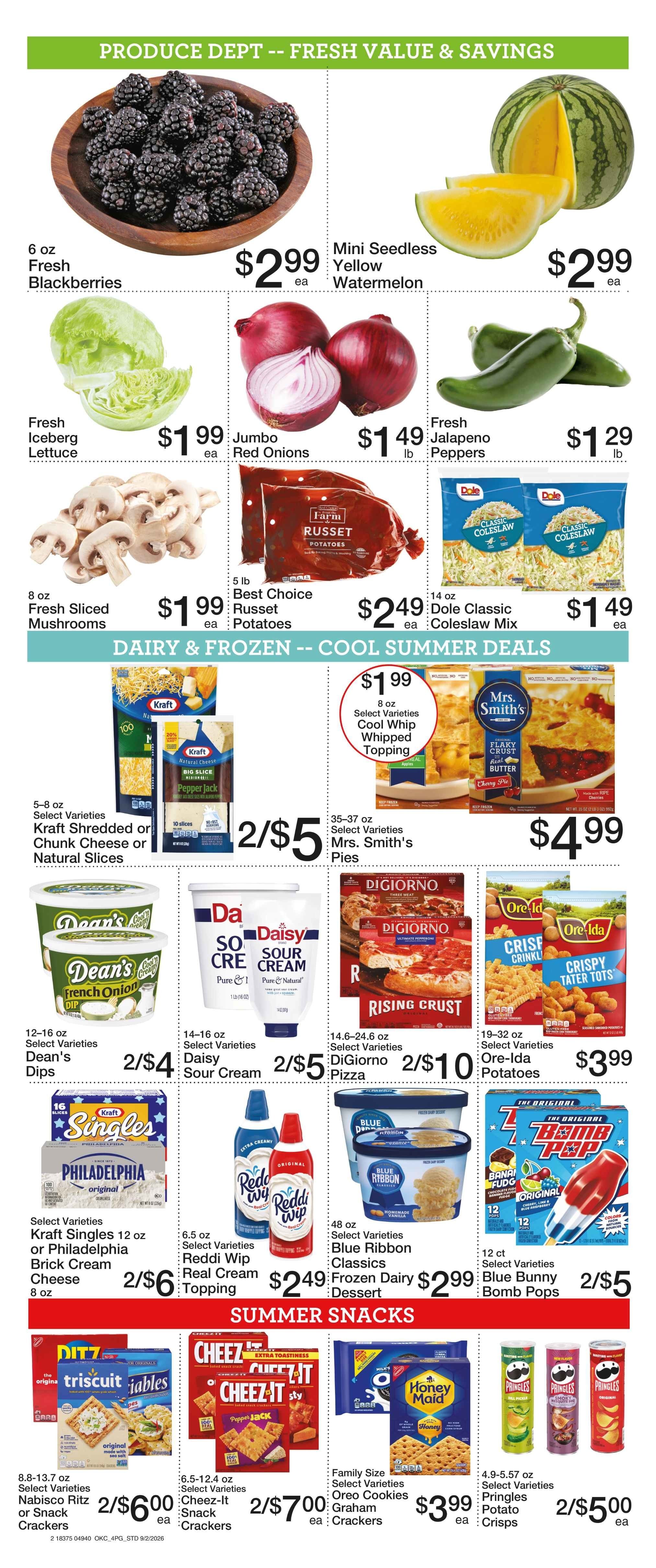 Hometown Foods Crescent 20th Anniversary Sale! Weekly Ad September 2 - 8, 2026