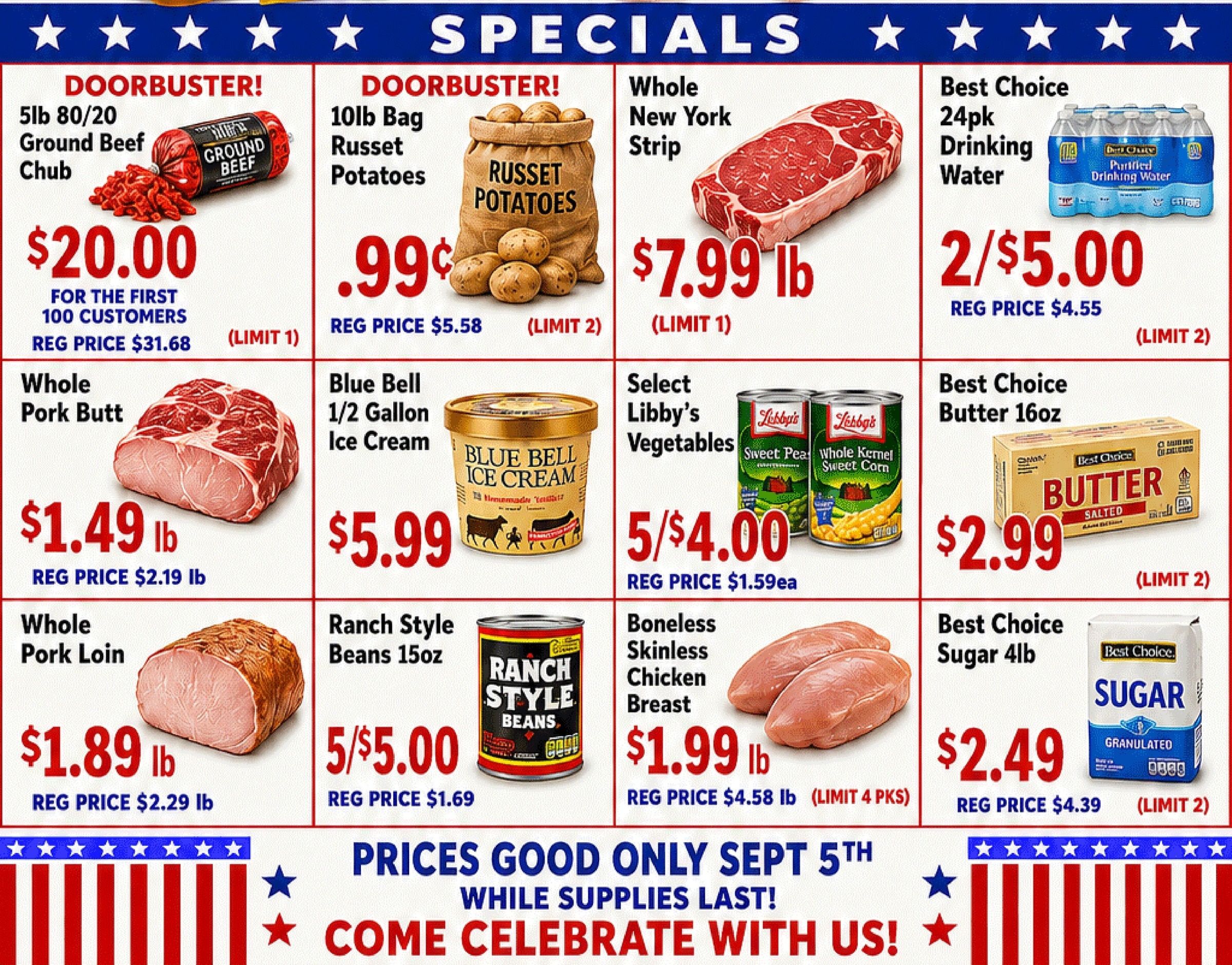 Hometown Foods Crescent 20th Anniversary Sale! Weekly Ad September 2 - 8, 2026