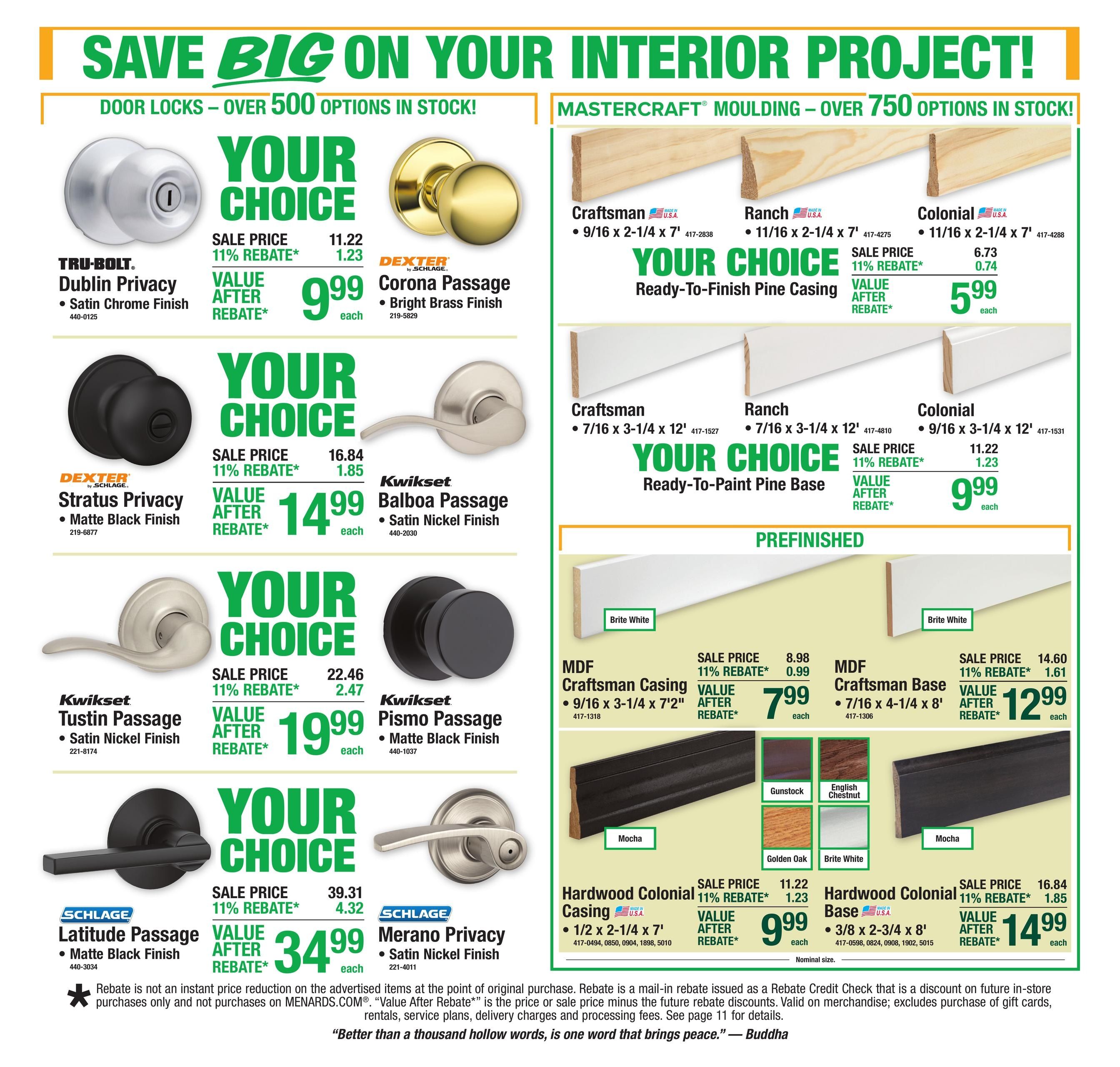 Menards (Allen Park Area, MI) 11% Rebate Sale Weekly Ad September 2 - 13, 2026