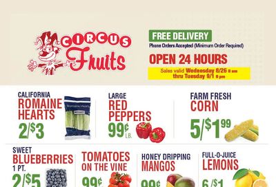 Circus Fruits (New York) Weekly Ad August 26 - September 1, 2026