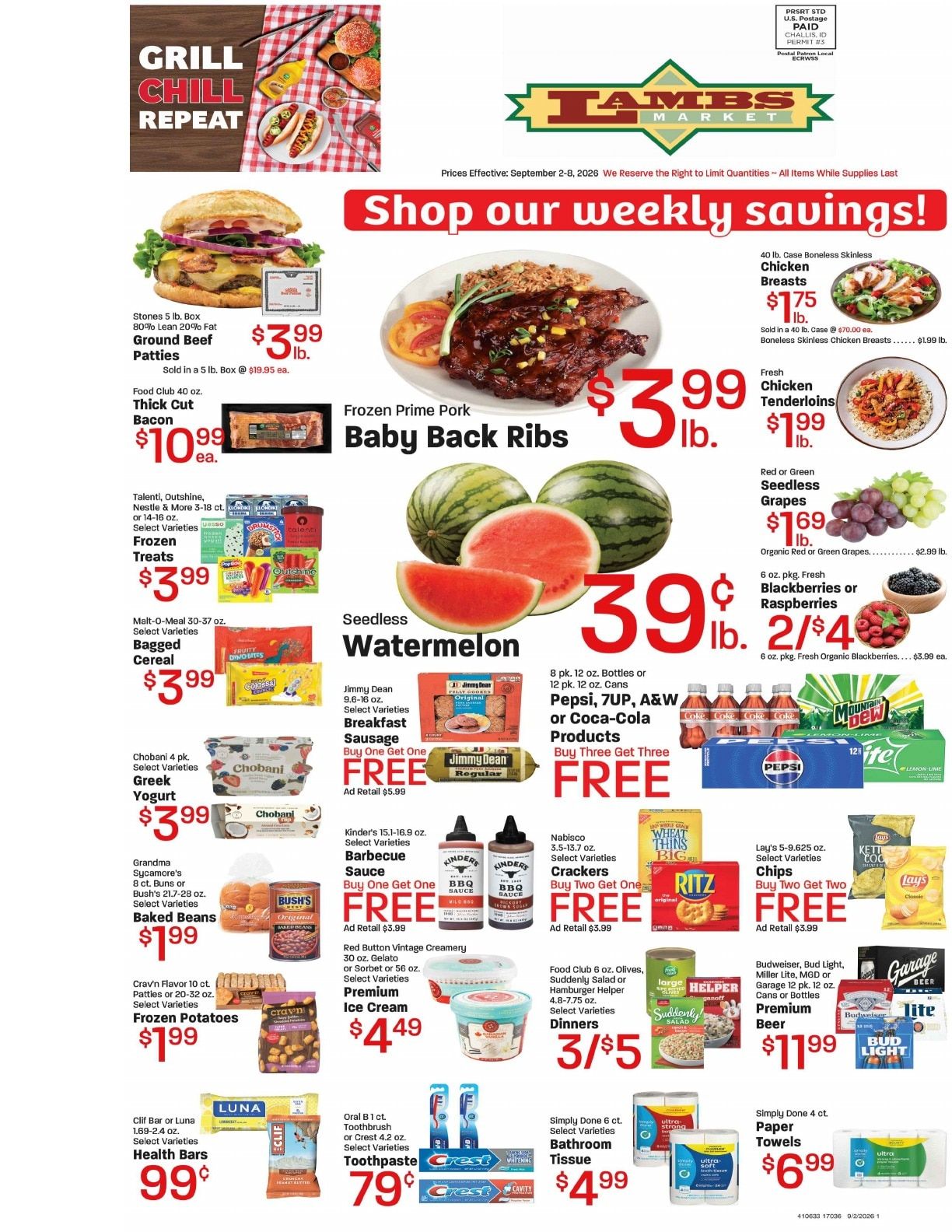 Lamb's Market Weekly Ad September 2 - 8, 2026
