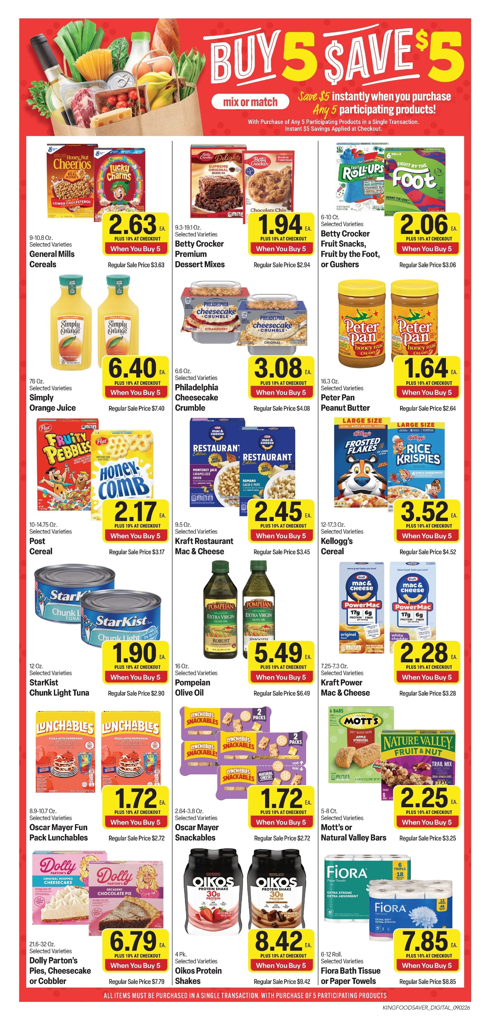 King Cash Saver (Parsons, KS) Weekly Ad September 2 - 15, 2026
