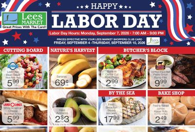 Lee's Market Weekly Ad September 4 - 10, 2026