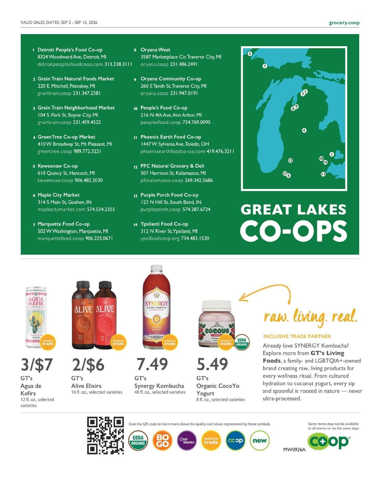 Maple City Market Co+op Deals Weekly Ad September 2 - 15, 2026