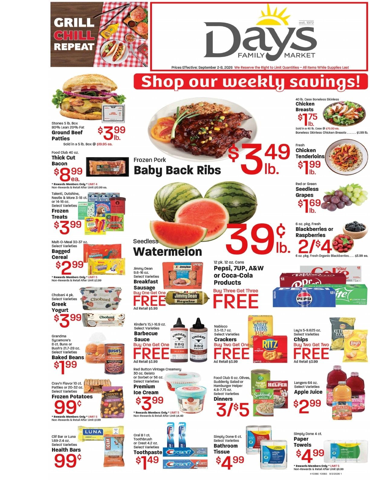 Day's Market Weekly Ad September 2 - 8, 2026