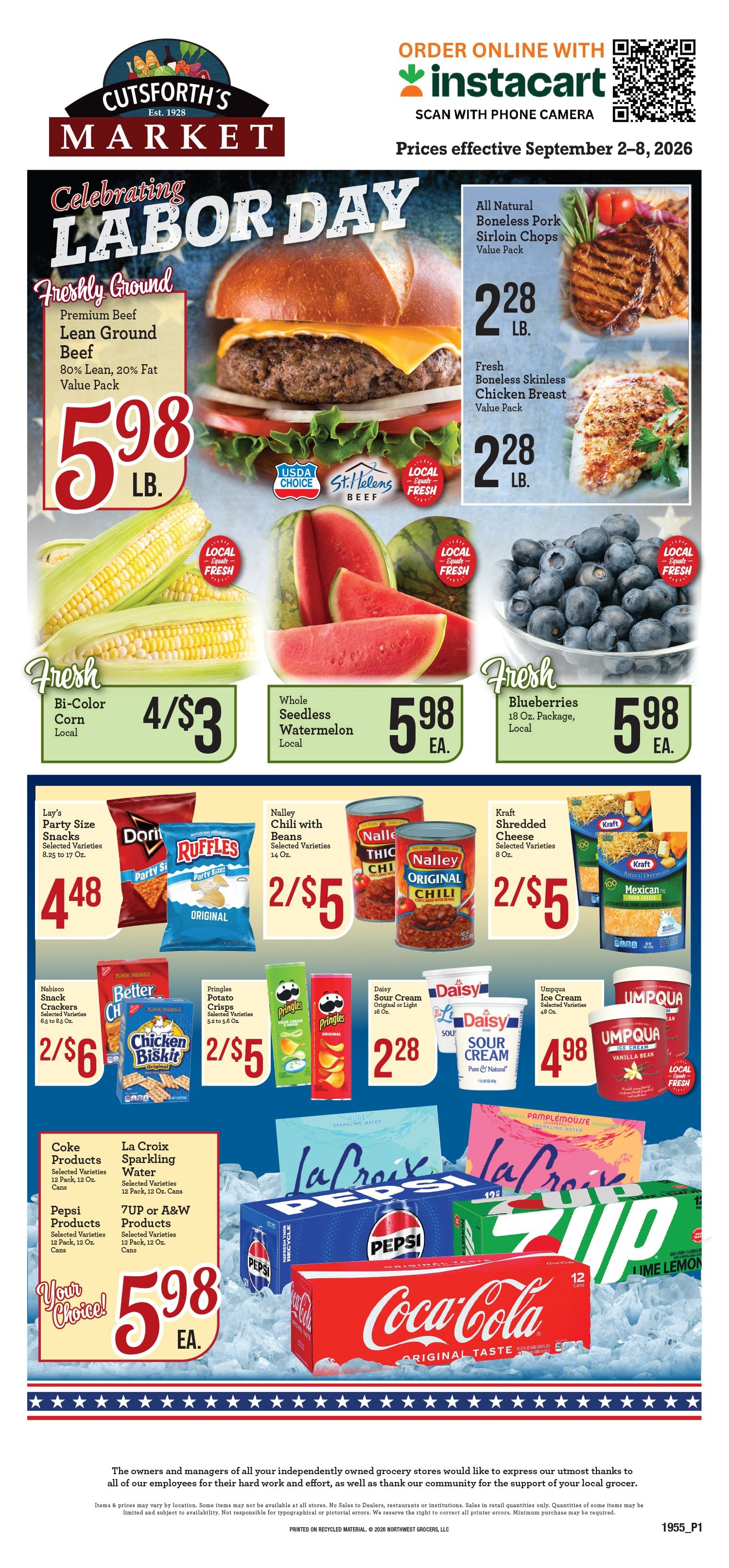 Cutsforth's Market Weekly Ad September 2 - 8, 2026