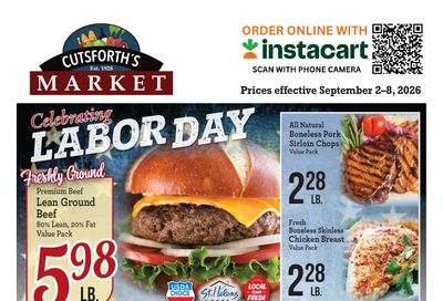 Cutsforth's Market Weekly Ad September 2 - 8, 2026