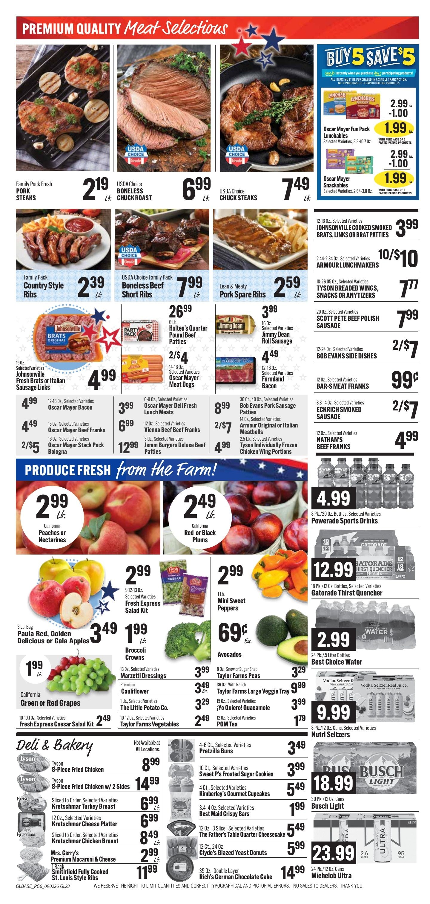 Bender's Foods (Bellevue, IA) Weekly Ad September 2 - 8, 2026
