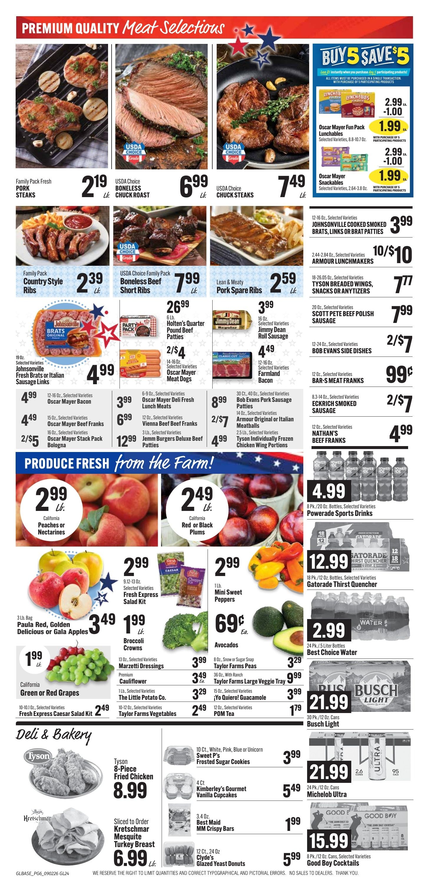 Bender's Foods (Guttenberg, IA) Weekly Ad September 2 - 8, 2026