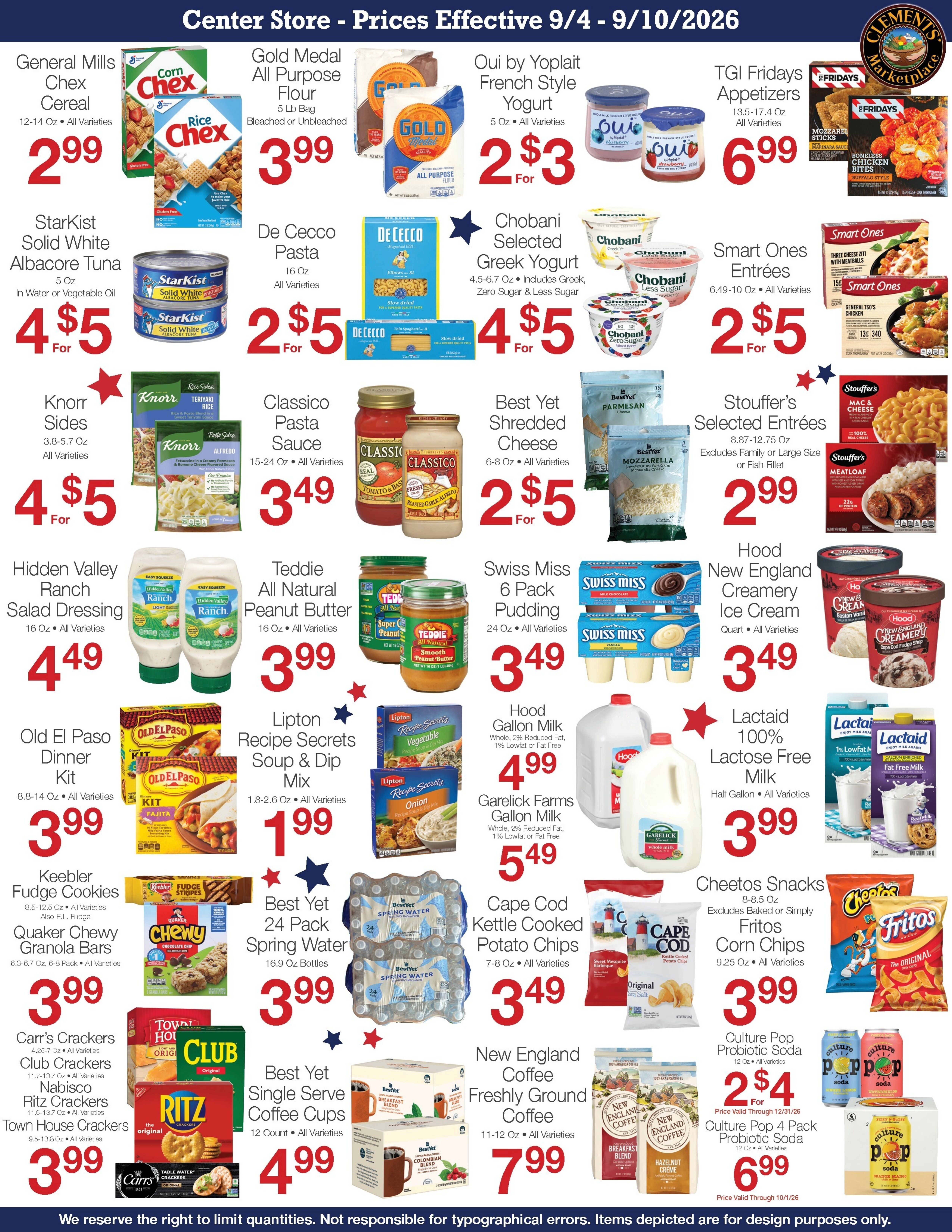 Clements' Marketplace (Plymouth, MA) Weekly Ad September 4 - 10, 2026