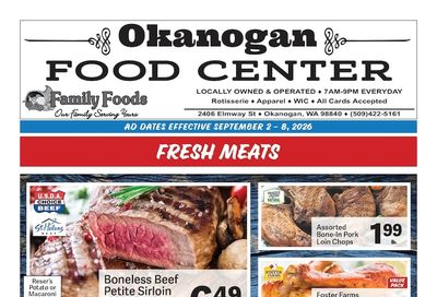 Okanogan Food Center Weekly Ad September 2 - 8, 2026