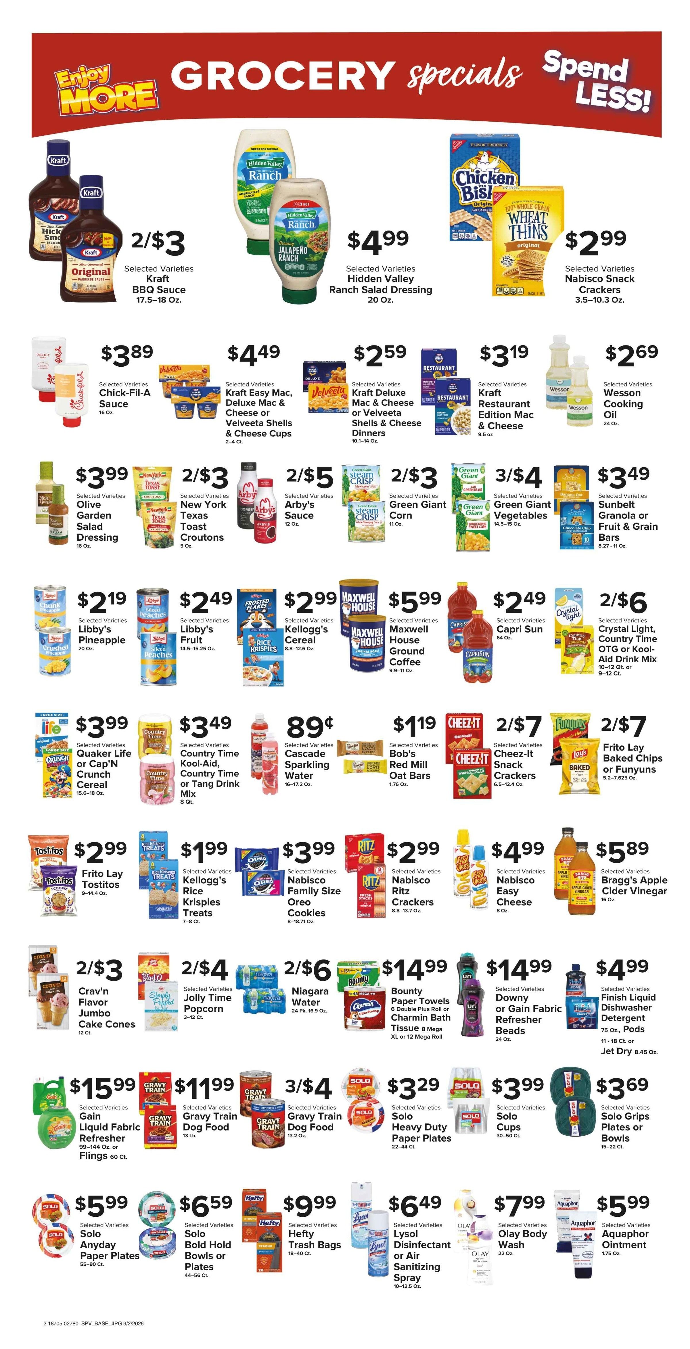 Muncy's Supermarket Labor Day -- Family Vibes Outside Weekly Ad September 2 - 8, 2026