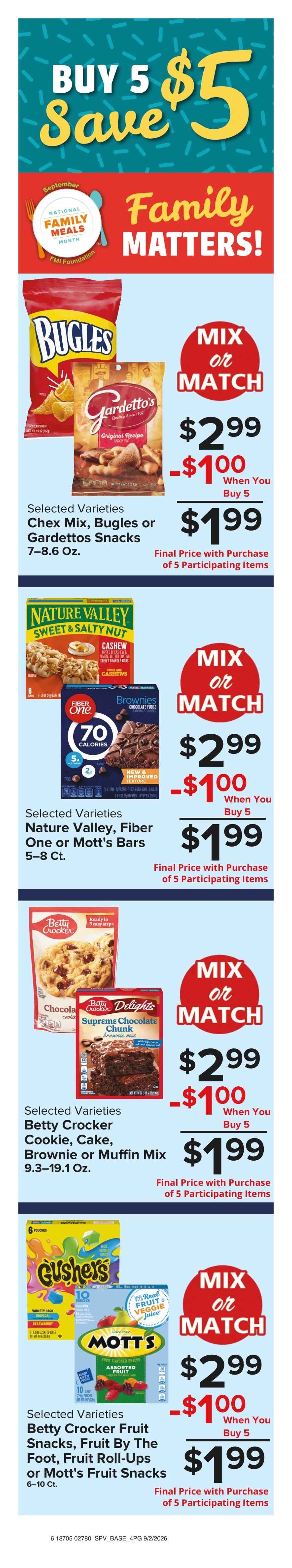 Muncy's Supermarket Labor Day -- Family Vibes Outside Weekly Ad September 2 - 8, 2026