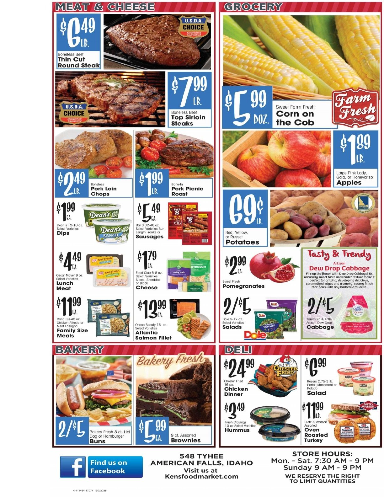 Ken's Food Market Weekly Ad September 2 - 8, 2026