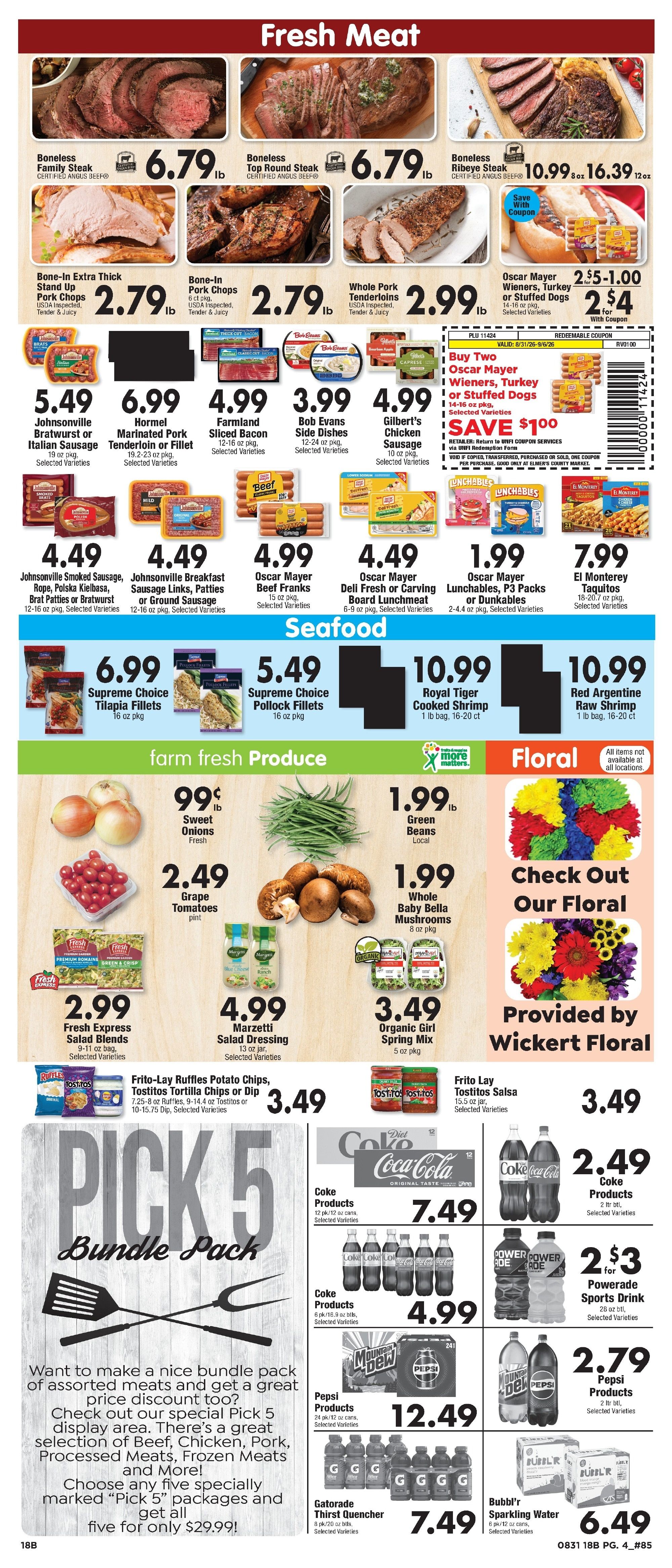 Elmer's County Market (412 N. Lincoln Rd., Escanaba, MI) Weekly Ad September 2 - 8, 2026