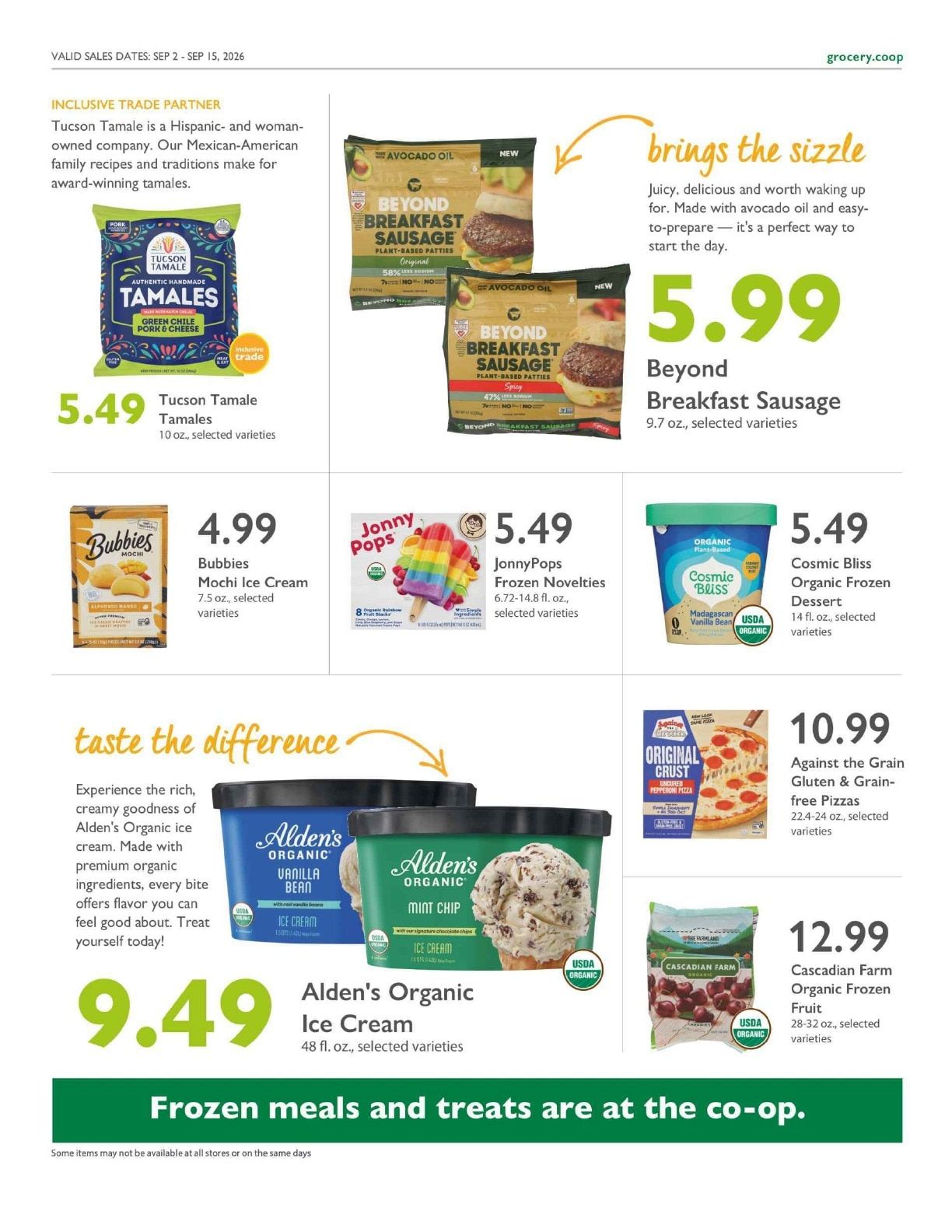 Wasatch Food Co-op Co+op Deals Weekly Ad September 2 - 15, 2026