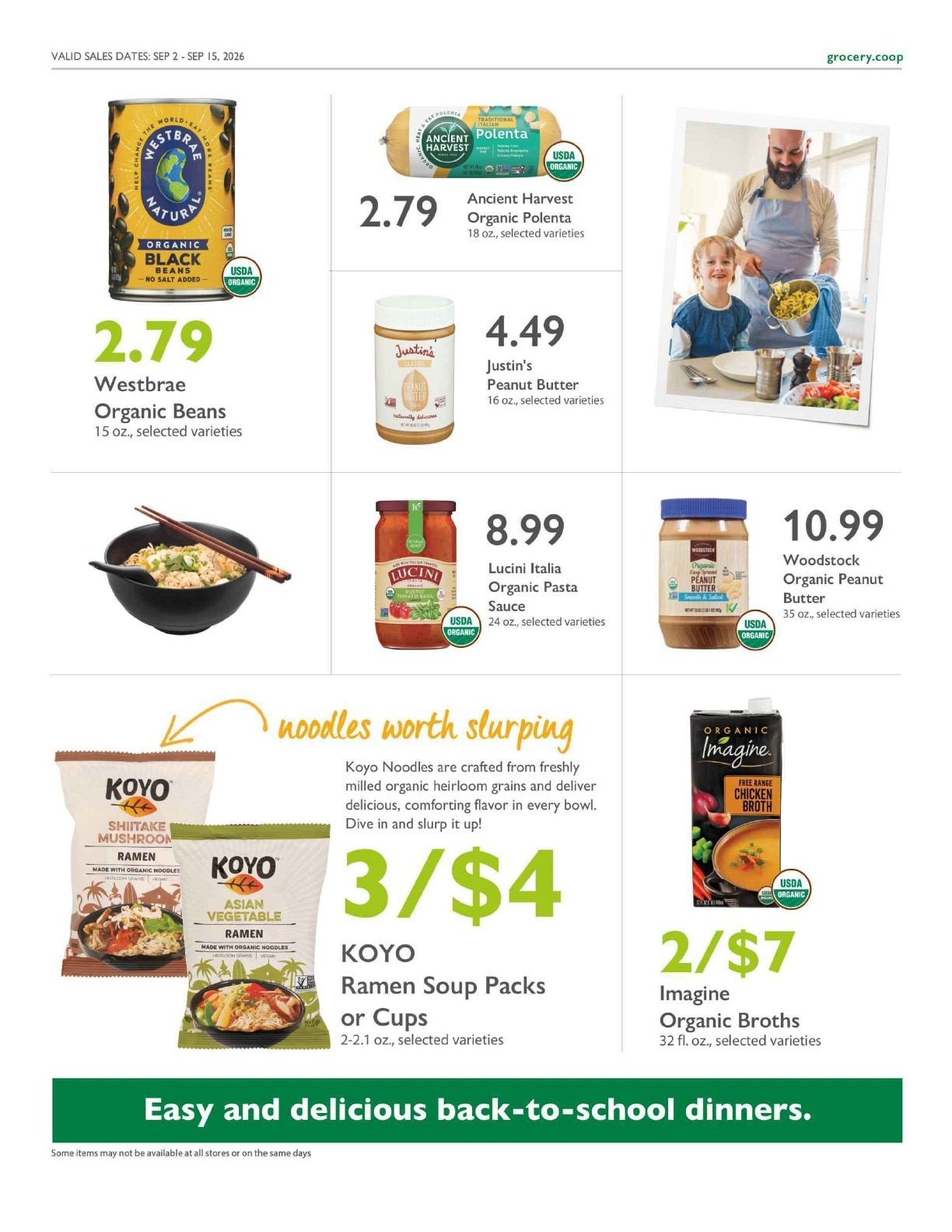 Wasatch Food Co-op Co+op Deals Weekly Ad September 2 - 15, 2026