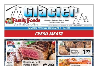 Glacier Family Foods Weekly Ad September 2 - 8, 2026