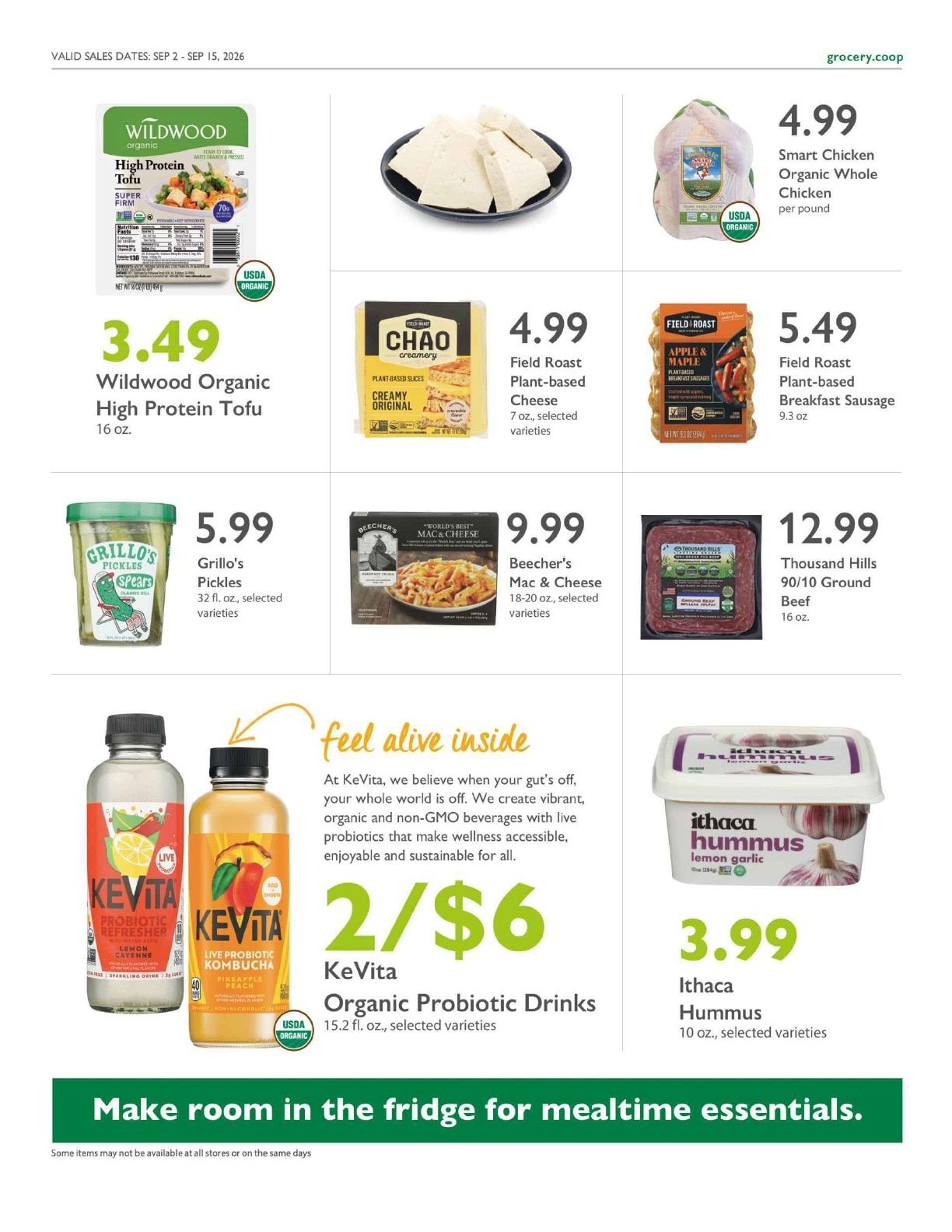 Abundance Food Co-op Co+op Deals Weekly Ad September 2 - 15, 2026