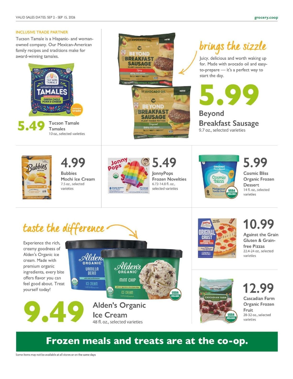 Abundance Food Co-op Co+op Deals Weekly Ad September 2 - 15, 2026