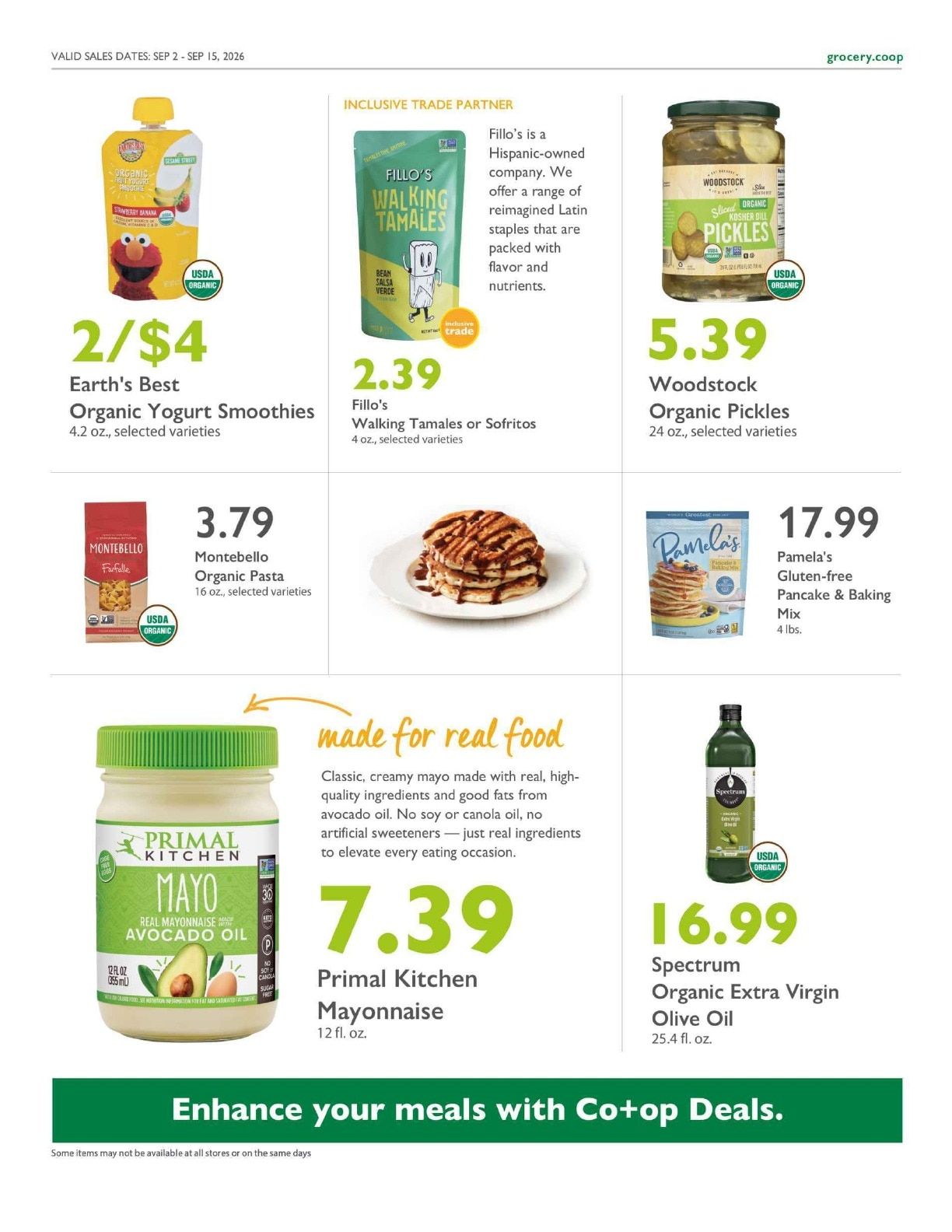 Abundance Food Co-op Co+op Deals Weekly Ad September 2 - 15, 2026