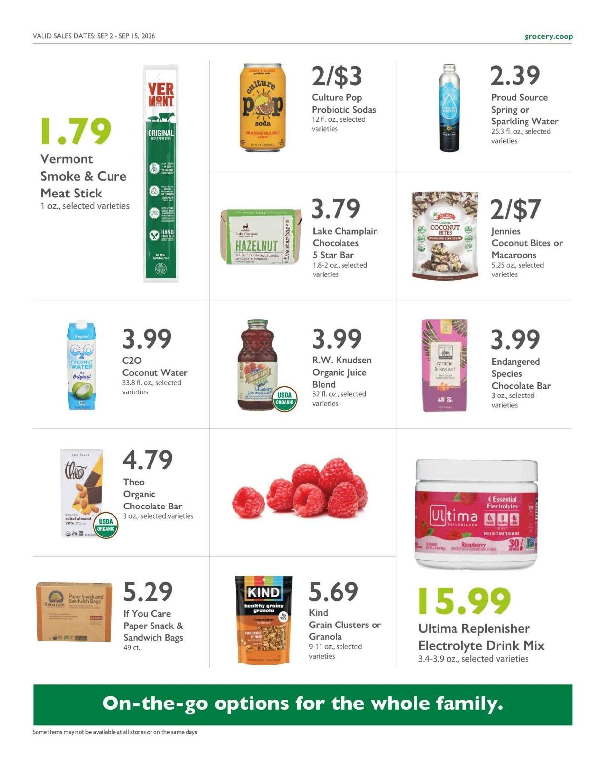 Abundance Food Co-op Co+op Deals Weekly Ad September 2 - 15, 2026
