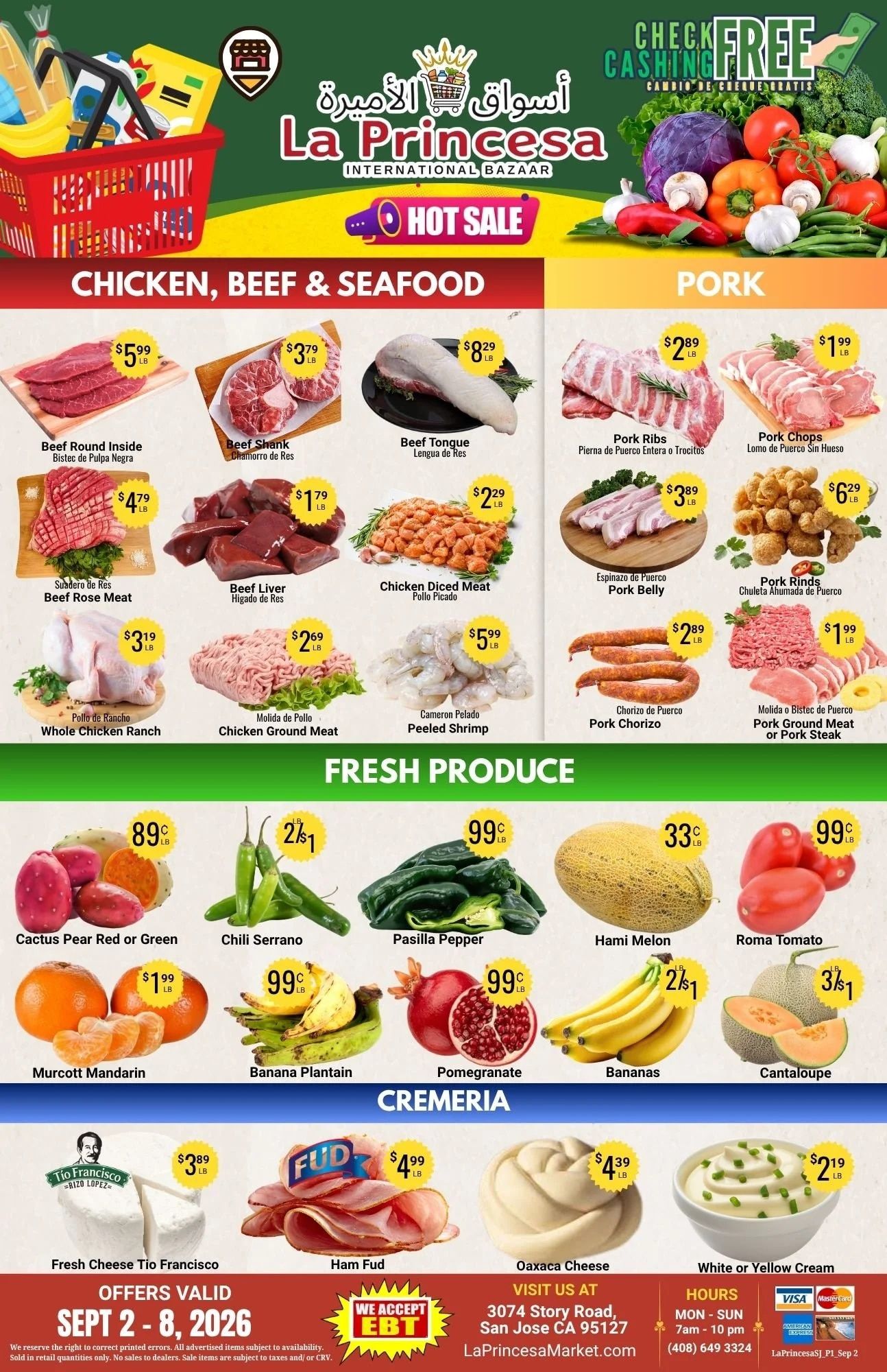 La Princesa International Bazaar Weekly Ad September 2 - 8, 2026