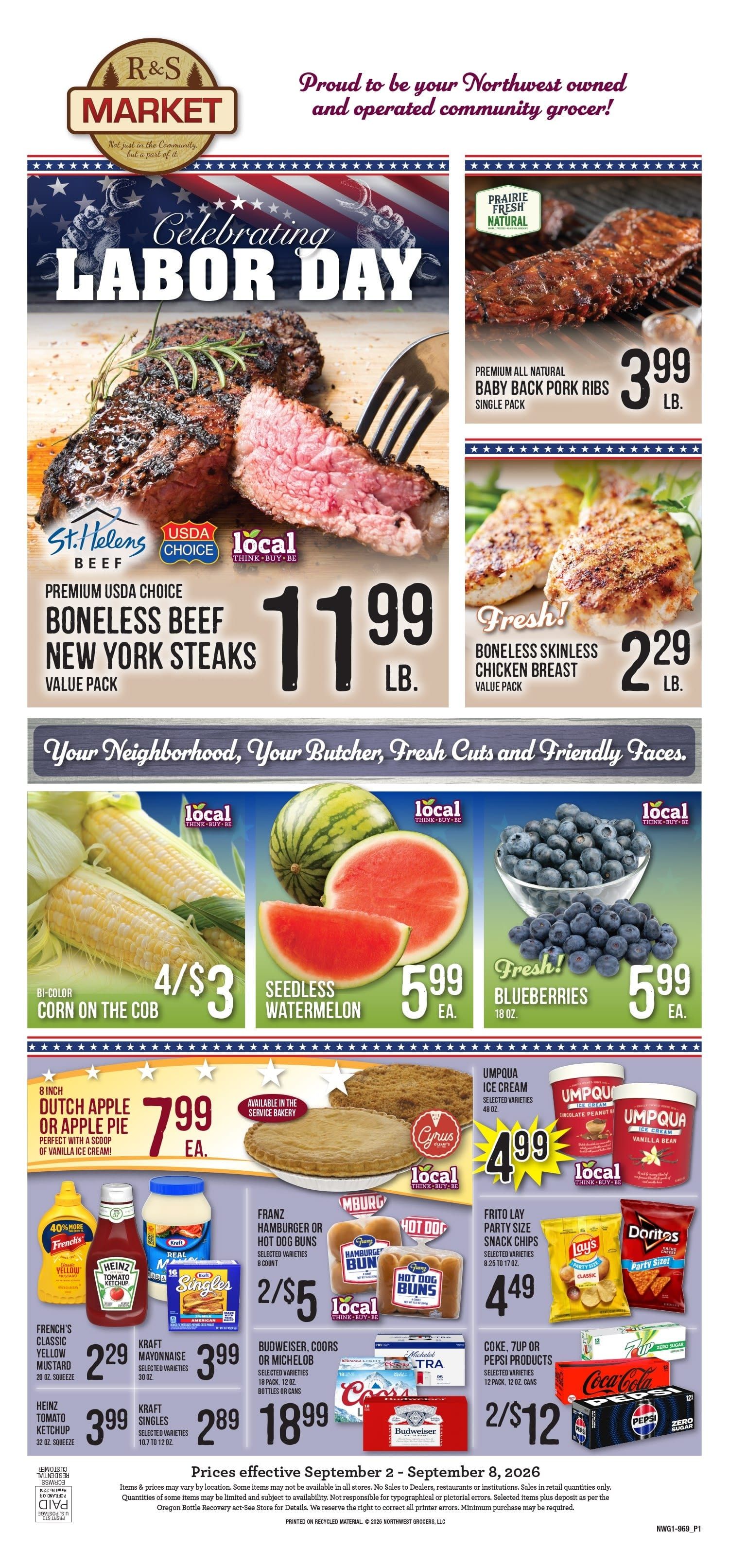 R&S Market Weekly Ad September 2 - 8, 2026