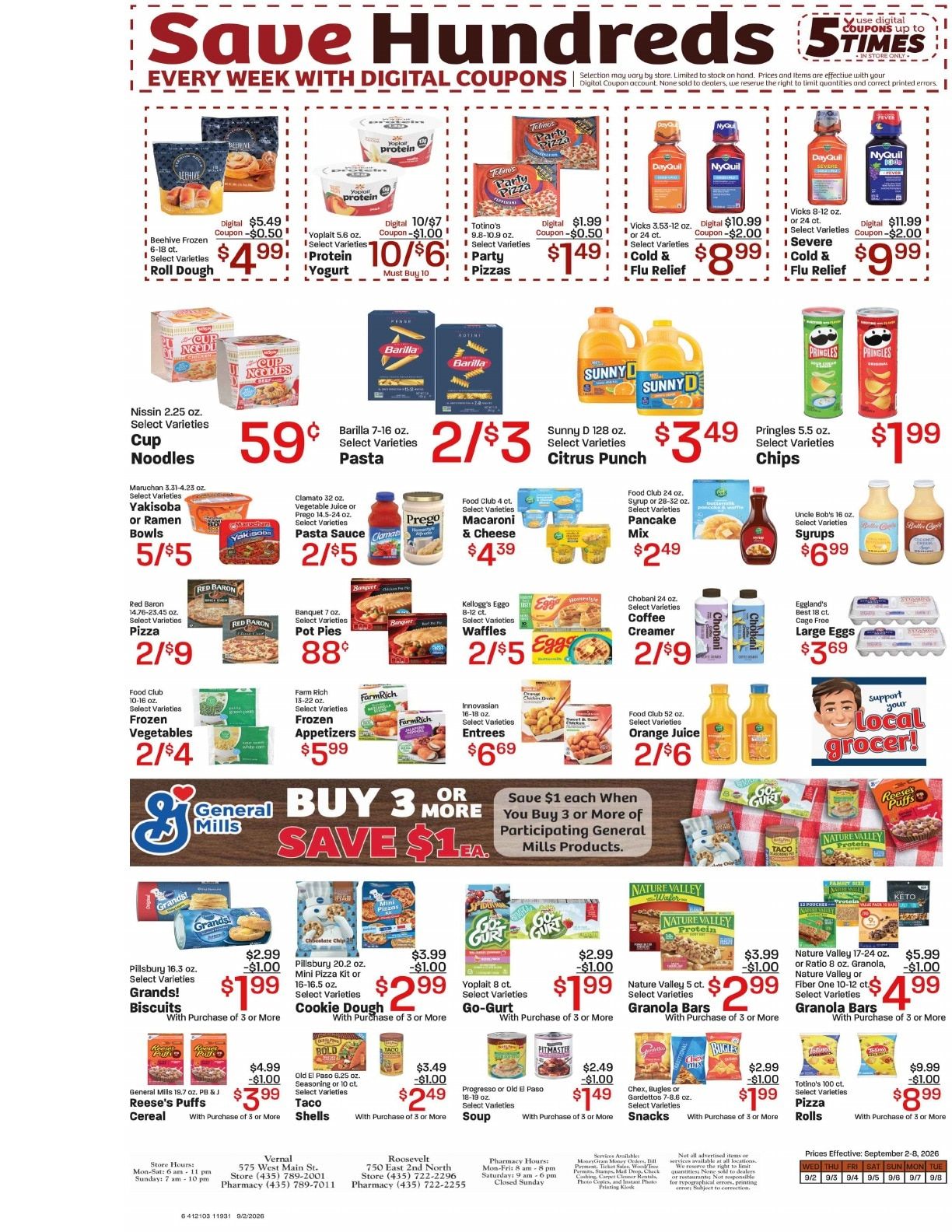 Davis Food & Drug (Vernal, UT) Weekly Ad September 2 - 8, 2026