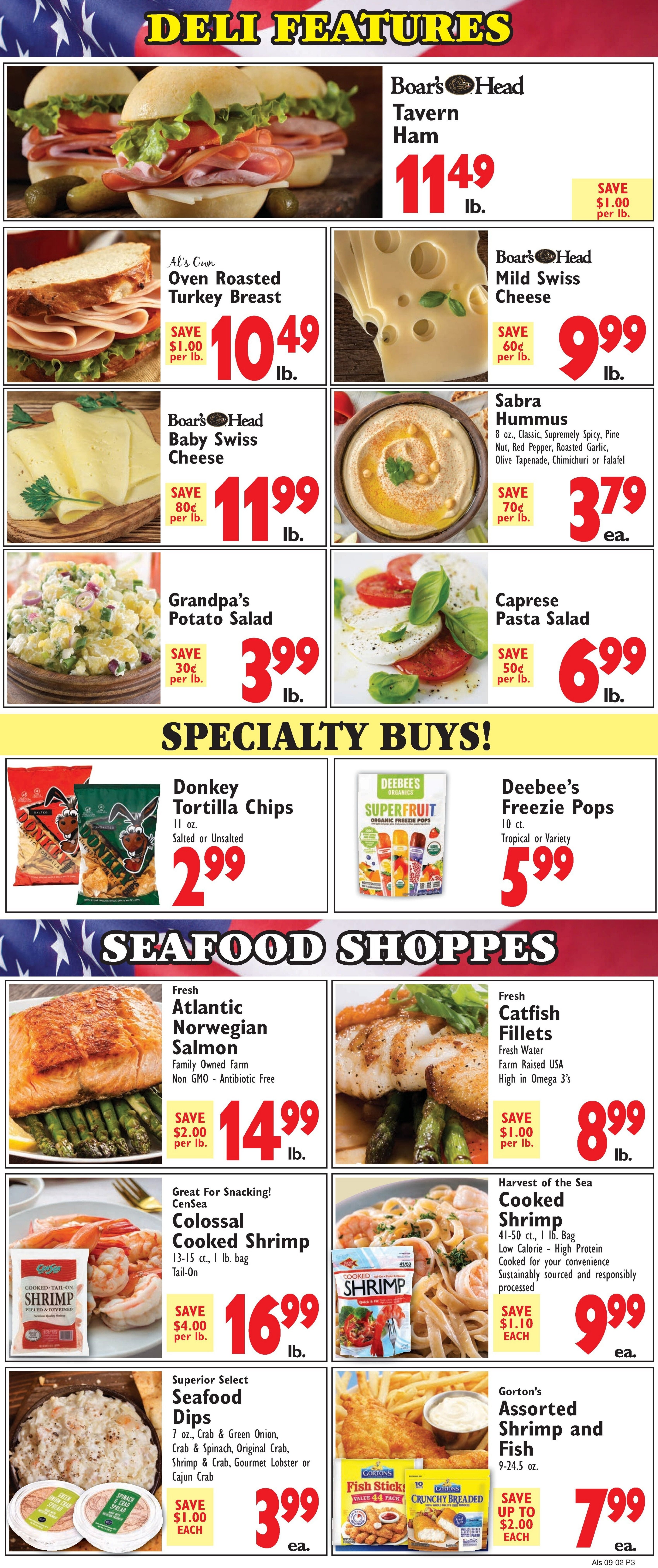 Al's Supermarket (Indiana) Weekly Ad September 2 - 8, 2026