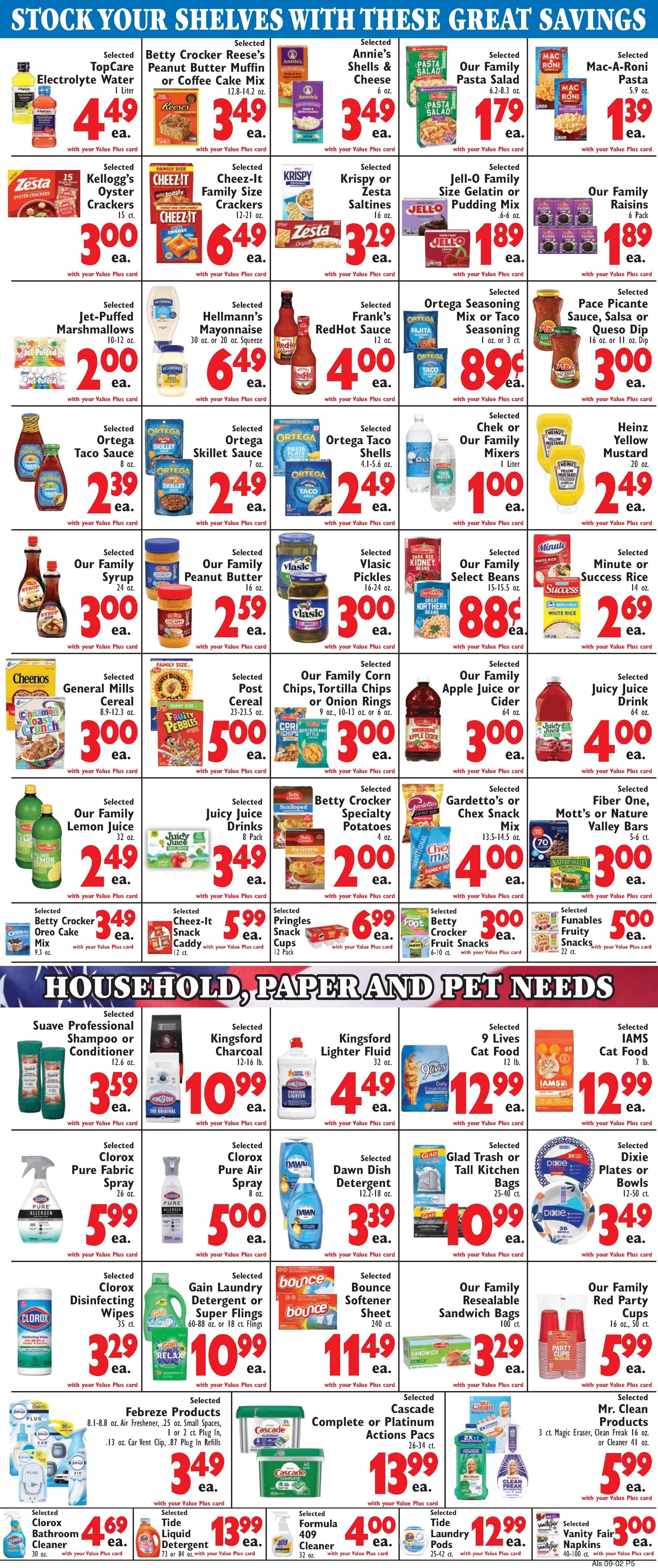 Al's Supermarket (Indiana) Weekly Ad September 2 - 8, 2026