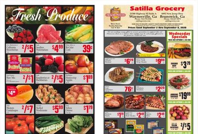 Satilla Grocery Weekly Ad September 2 - 8, 2026