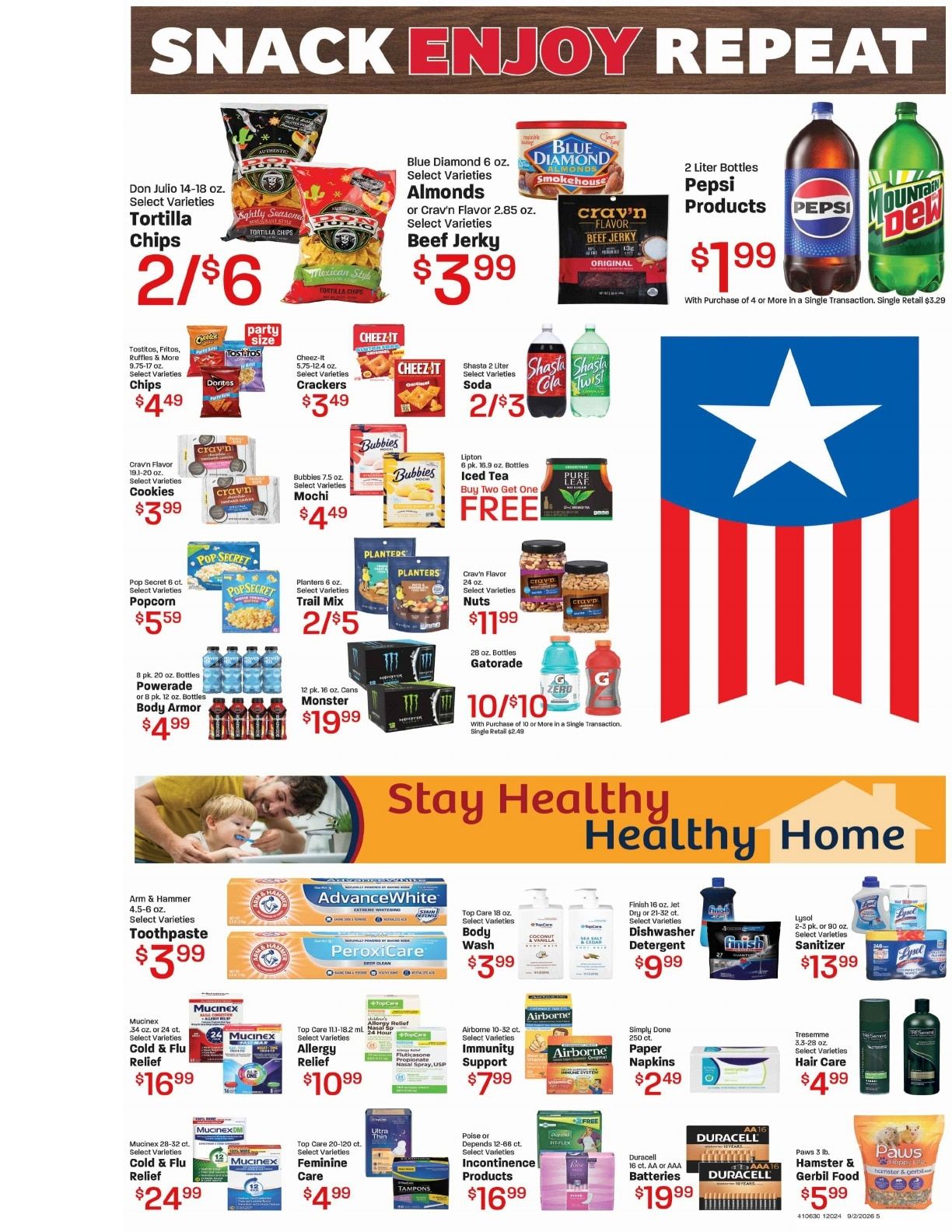 Honey's Marketplace (260 East 300 South, Kanab, UT) Weekly Ad September 2 - 8, 2026
