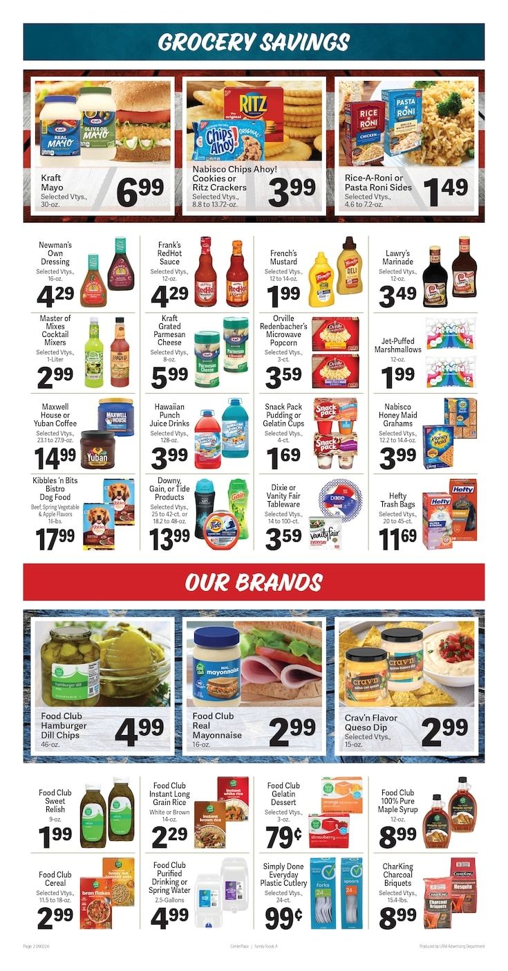 Sandy's Family Foods Weekly Ad September 2 - 8, 2026